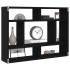 Estante de pared  roble negro 75x16x55 cm madera de