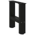Patas de mesa de centro negro 2uds acero 30x(30-31)
