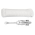 Ancla plegable con cuerda hierro maleable plateado 2,5