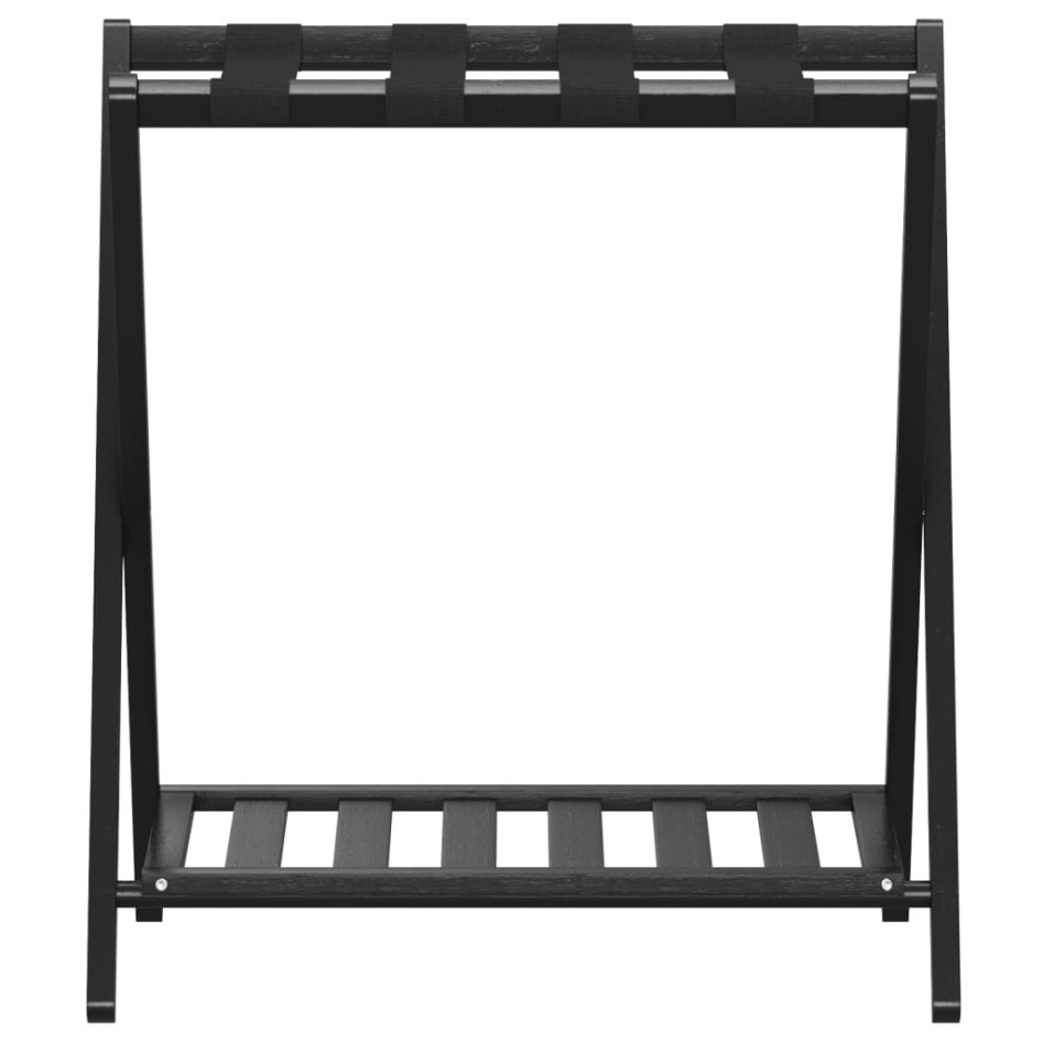 Soporte para maletas bambú negro 68x38x58