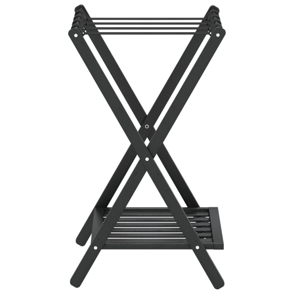 Soporte para maletas bambú negro 68x38x58