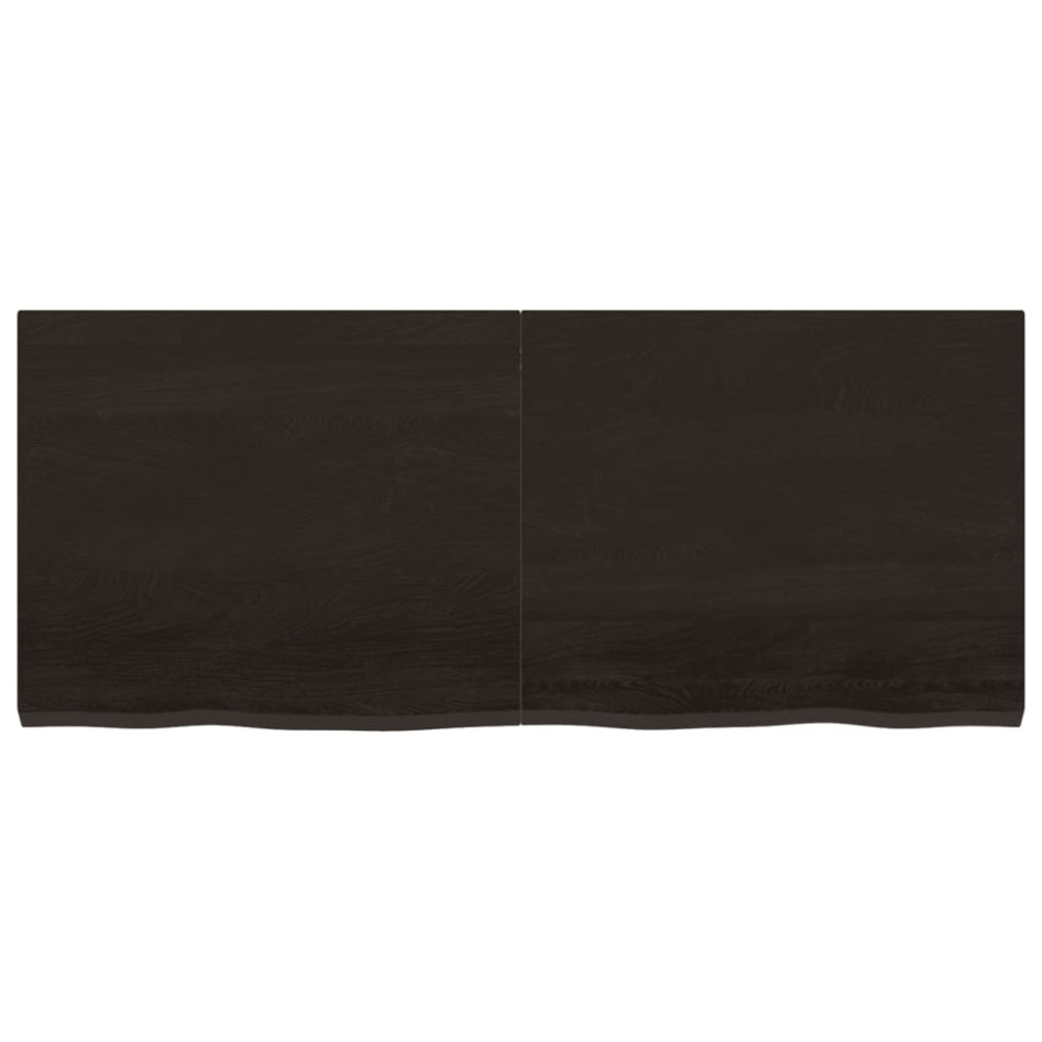 Estante pared madera roble tratada marrón oscuro