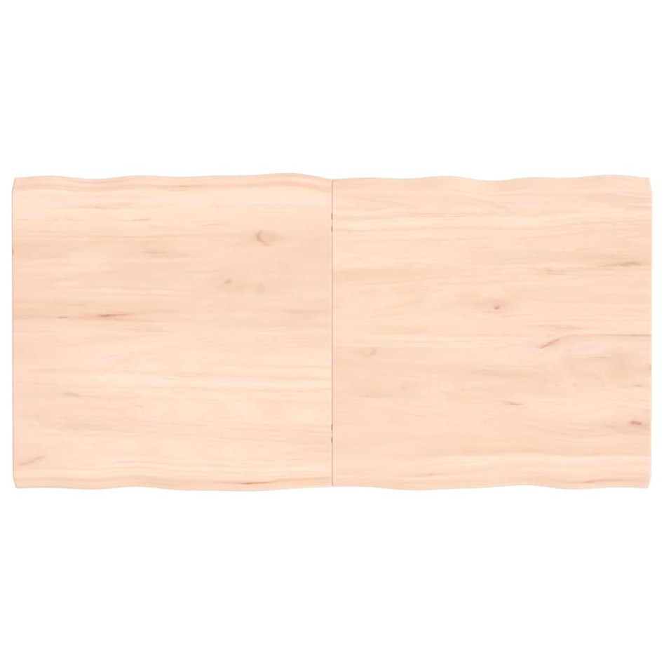 Tablero de mesa madera maciza borde natural 120x60x(2-4)