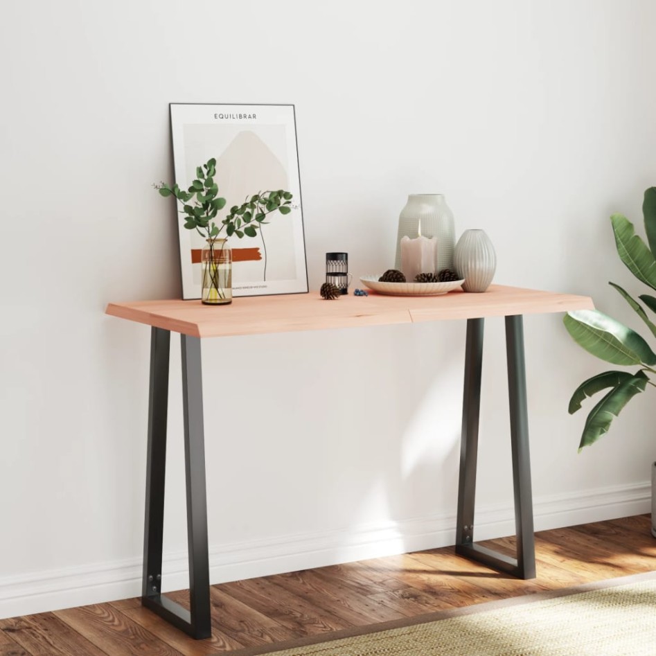 Tablero de mesa madera maciza borde natural 120x60x(2-4)