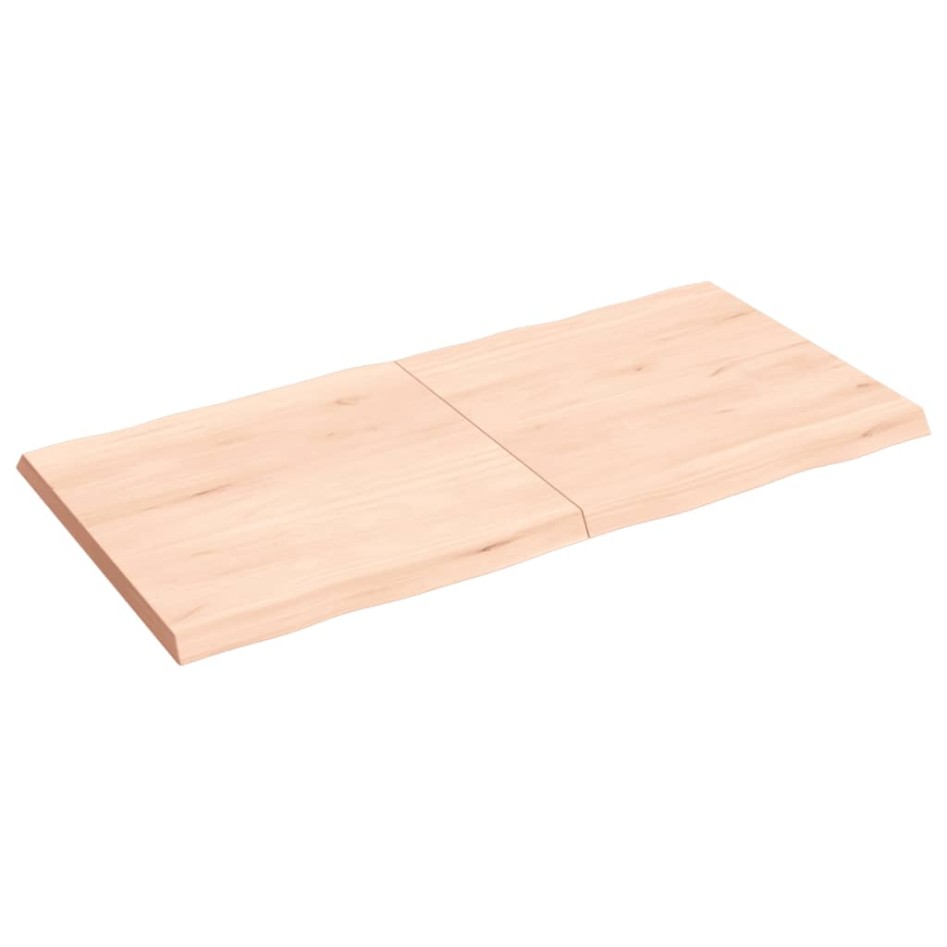 Tablero de mesa madera maciza borde natural 120x60x(2-4)
