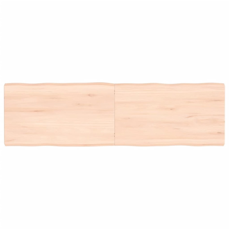 Tablero de mesa madera maciza borde natural 140x40x(2-4)