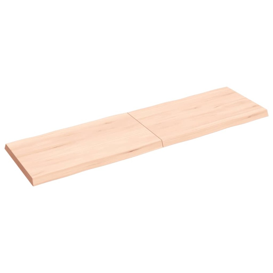 Tablero de mesa madera maciza borde natural 140x40x(2-4)