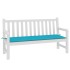 Cojín para banco de jardín tela Oxford turquesa 150x50x3