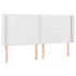 Cabecero con LED cuero sintético blanco 183x16x118/128