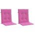 Cojines para silla con respaldo bajo 2 uds tela