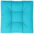 Cojín para palés tela turquesa 80x80x12