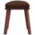 Reposapiés cuero sintético marrón 45x29,5x35