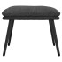 Reposapiés tela y cuero sintético gris oscuro 45x29,5x35