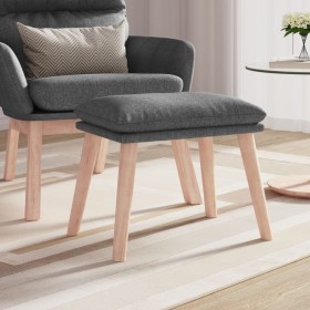 Reposapiés de tela gris claro 45x29,5x35