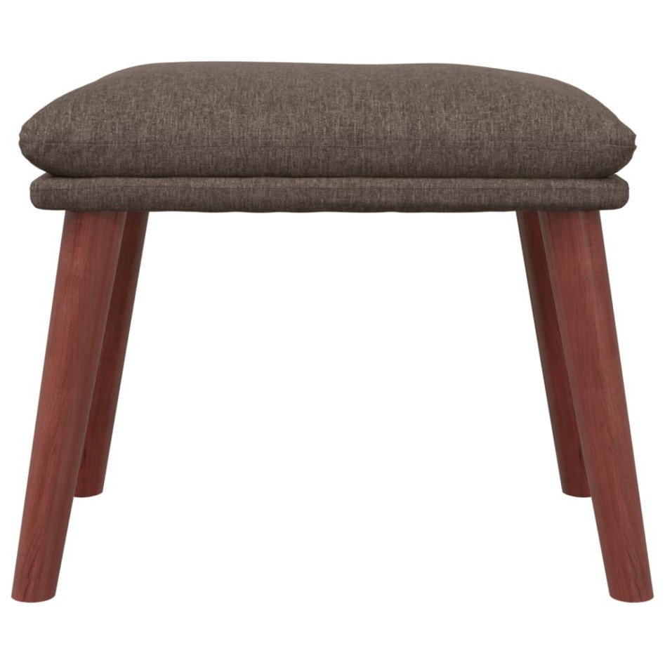 Reposapiés de tela color gris taupe 45x29,5x35