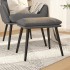 Reposapiés de tela gris claro 45x29,5x35