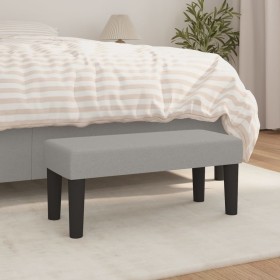 Banco de tela gris claro 70x30x30