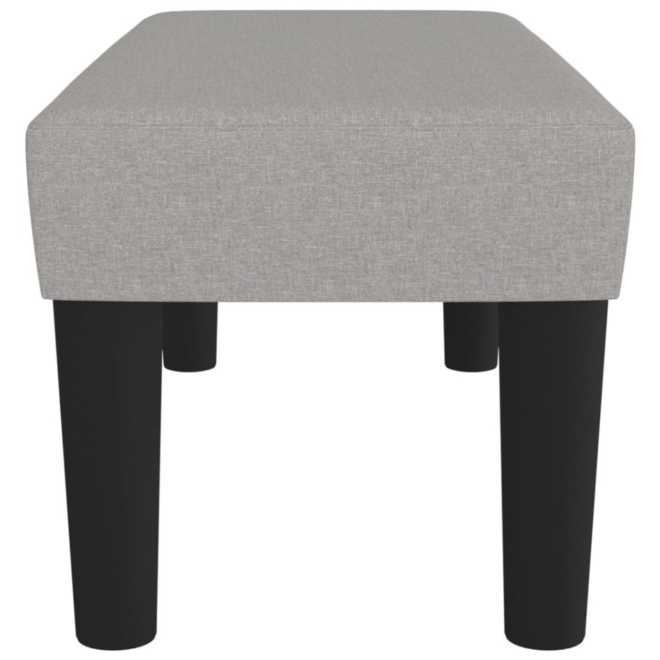 Banco de tela gris claro 70x30x30