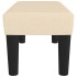 Banco de tela color crema 70x30x30