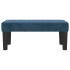 Banco de terciopelo azul oscuro 70x30x30