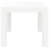 Mesa de jardín PP blanco 59x47x40