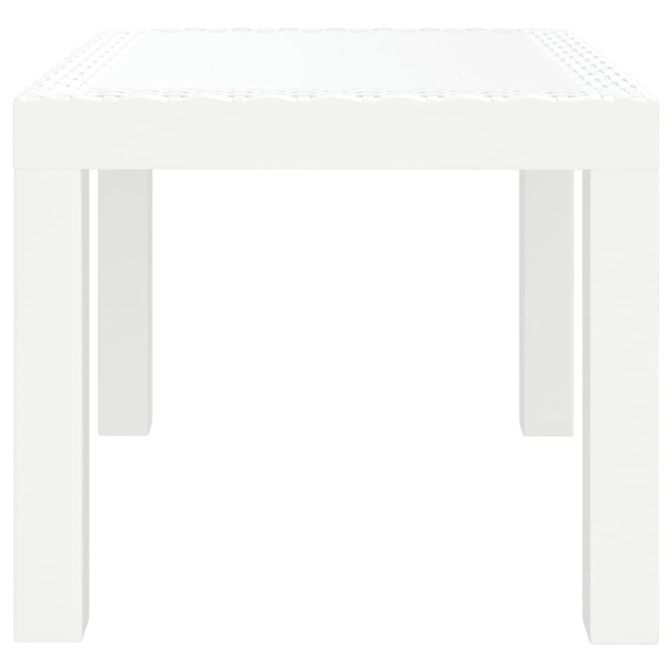 Mesa de jardín PP blanco 59x47x40