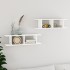 Estantes de pared 2 uds madera contrachapada blanco 75x18x20