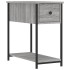 Mesita de noche madera de ingeniería gris Sonoma 30x60x60