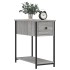 Mesita de noche madera de ingeniería gris Sonoma 30x60x60