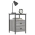 Mesita de noche madera de ingeniería gris Sonoma 34x35,5x50