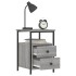 Mesita de noche madera de ingeniería gris Sonoma 34x35,5x50