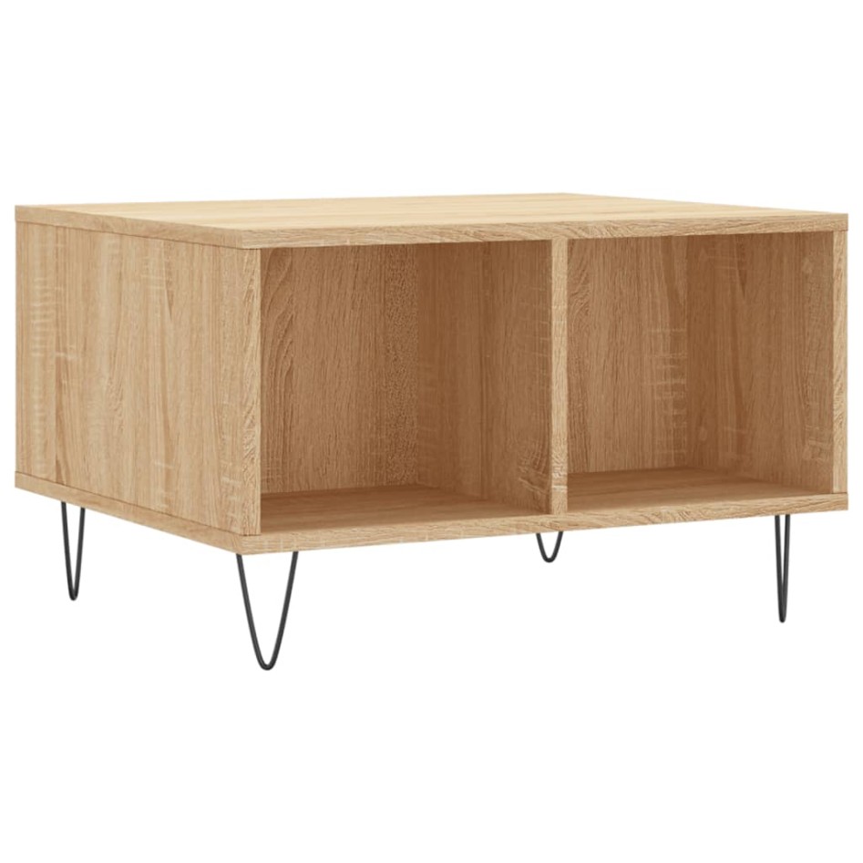 Mesa de centro madera contrachapada roble Sonoma 60x50x36,5