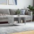 Mesa de centro madera contrachapada gris hormigón 60x50x36,5