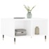 Mesa de centro madera contrachapada blanco brillo 60x50x36,5