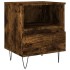 Mesita de noche madera de ingeniería roble ahumado 40x35x50