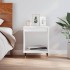 Mesita de noche madera contrachapada blanco 40x35x50