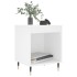 Mesita de noche madera contrachapada blanco 40x35x50