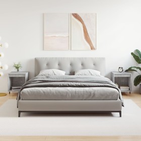 Mesitas noche 2 uds madera ingeniería gris hormigón 40x35x50