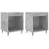 Mesitas noche 2 uds madera ingeniería gris hormigón 40x35x50