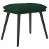 Reposapiés de tela verde oscuro 45x29,5x35