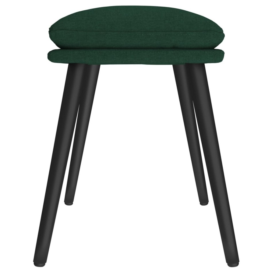 Reposapiés de tela verde oscuro 45x29,5x35