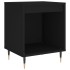 Mesita de noche madera de ingeniería negro 40x35x50
