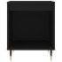 Mesita de noche madera de ingeniería negro 40x35x50