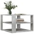 Mesa de centro madera ingeniería gris hormigón 59,5x59,5x40