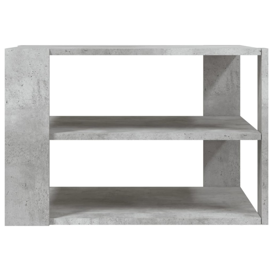 Mesa de centro madera ingeniería gris hormigón 59,5x59,5x40