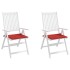Cojines de silla de jardín 2 uds tela Oxford rojo 50x50x3