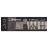 Alfombra de cocina lavable terciopelo negro café 45x150