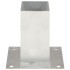 Anclajes para postes 4 unidades metal galvanizados 71
