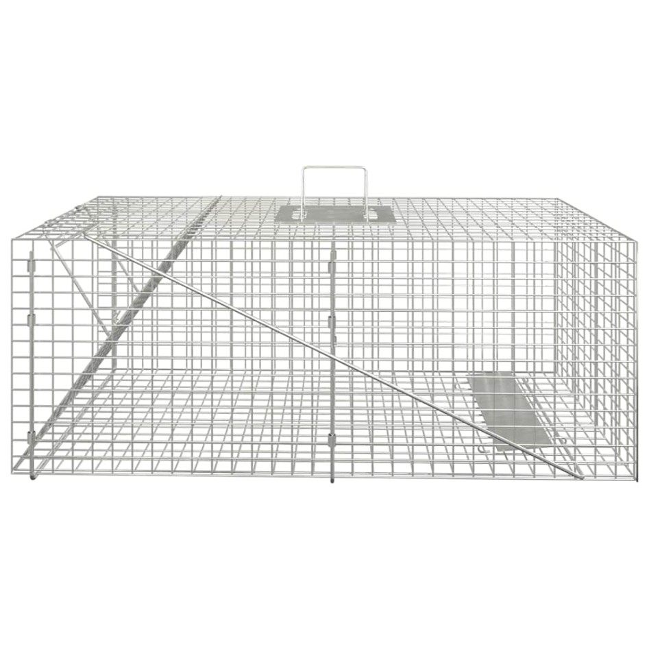 Trampa para animales hierro galvanizado 64,5x25x26,5