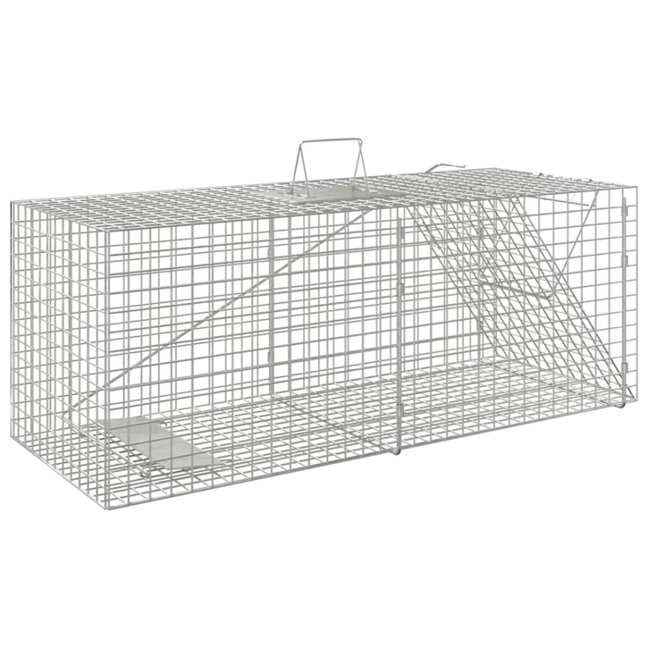 Trampa para animales hierro galvanizado 64,5x25x26,5